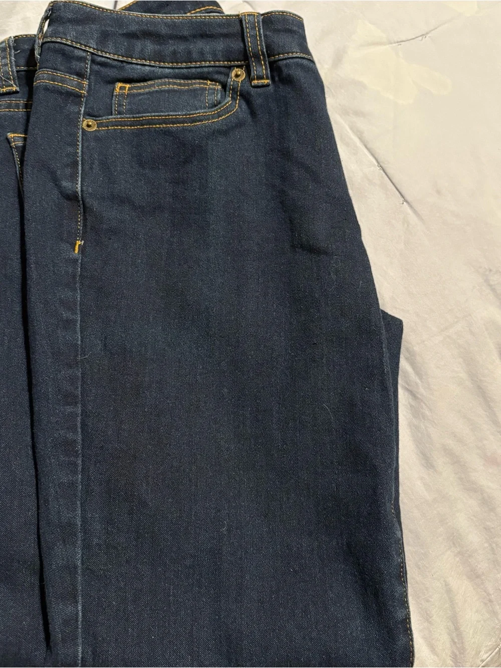 Michael Kors Men's Navy Slim Jeans with Contrast Stitching